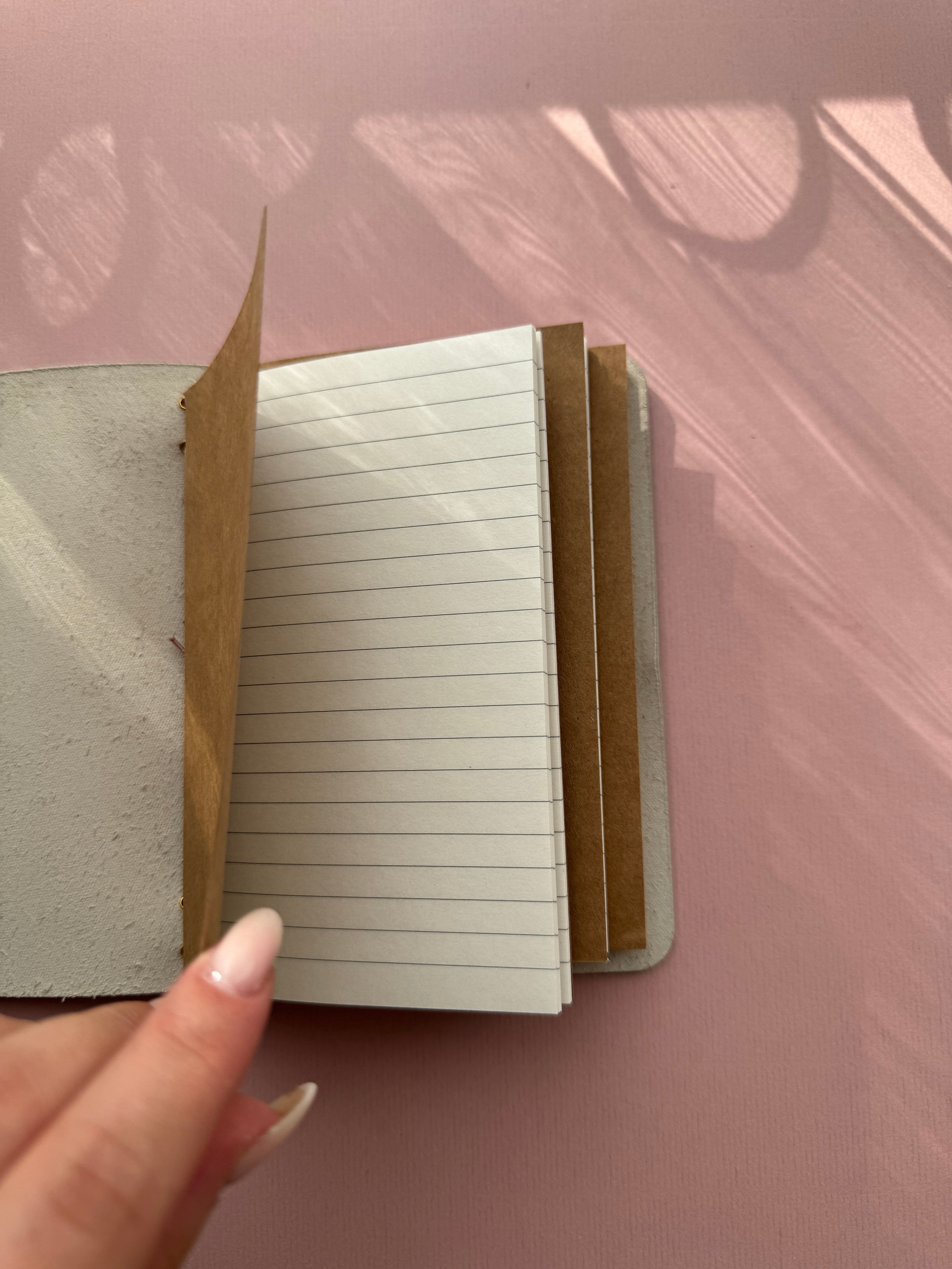 Blue Heart | A6 Bifold Cow Leather Journal