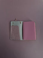Blue Gold Star Charm | A6 Cow Bifold Leather Journal