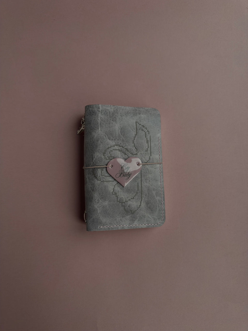 Cry Baby Lila Swan | A6 Bifold Cow Leather Journal