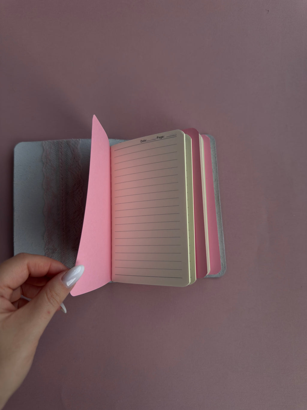 Made Sweetly Lace | A6 Cow Bifold Leather Journal