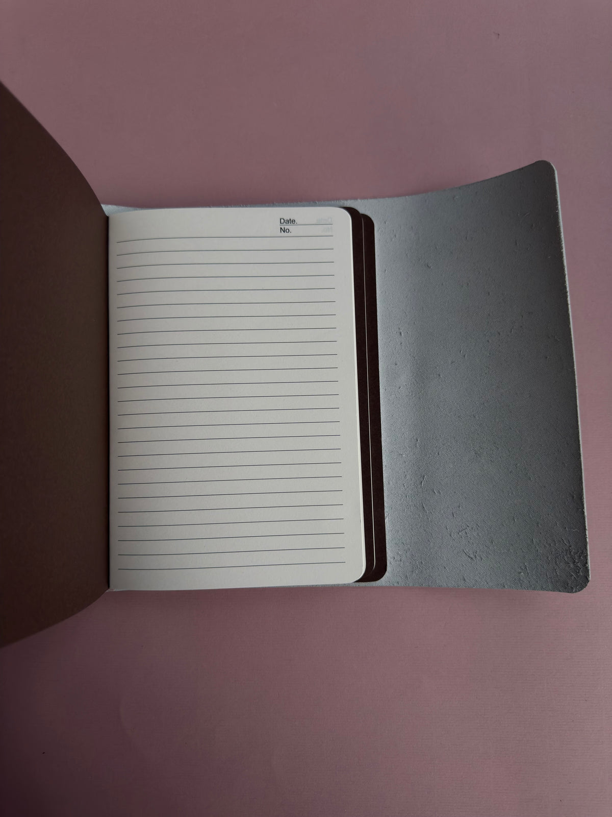 Magenta Lacey | A5 Cow Trifold Leather Journal