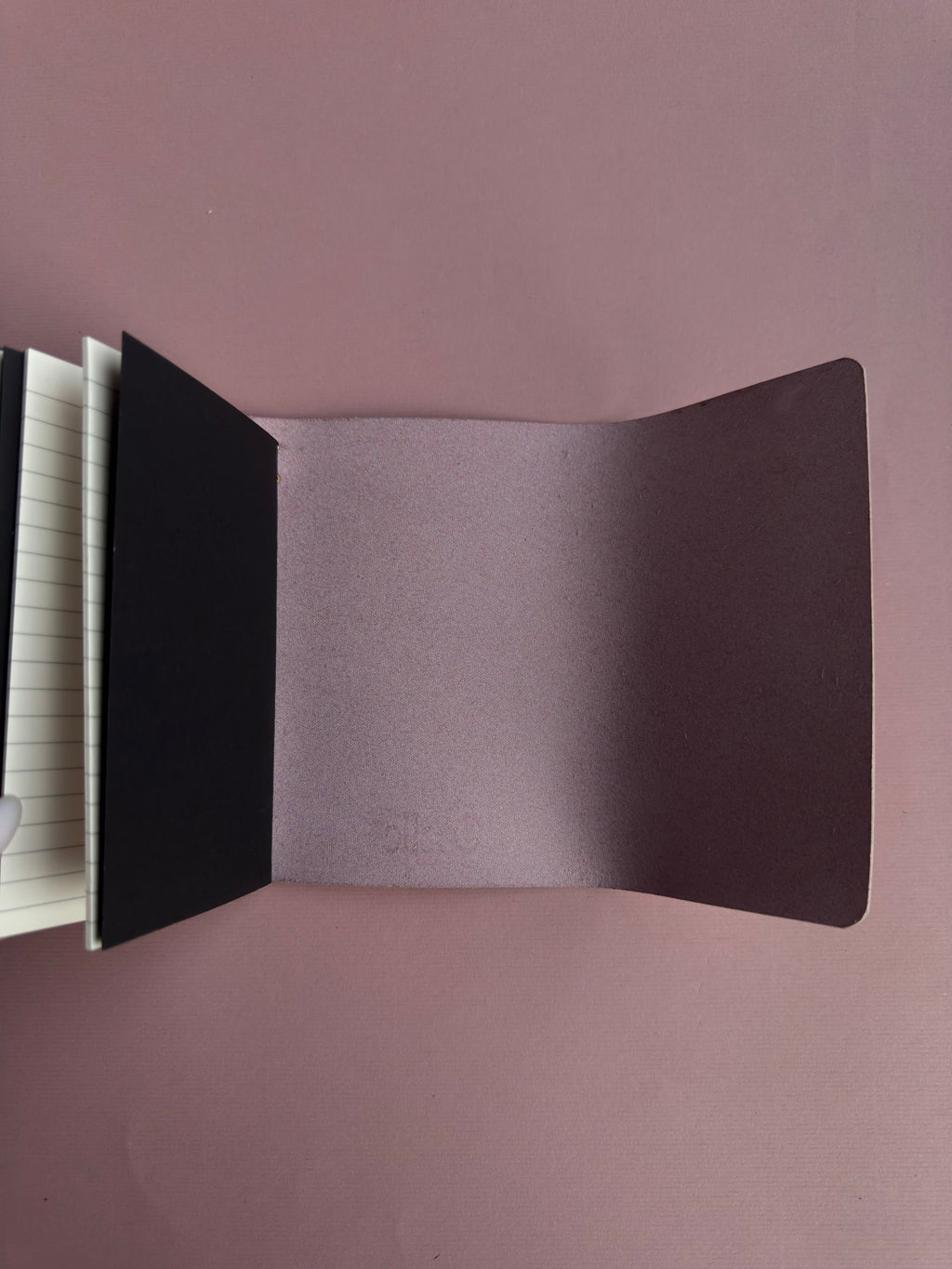 Pink Bunnies | A6 Cow Trifold Leather Journal