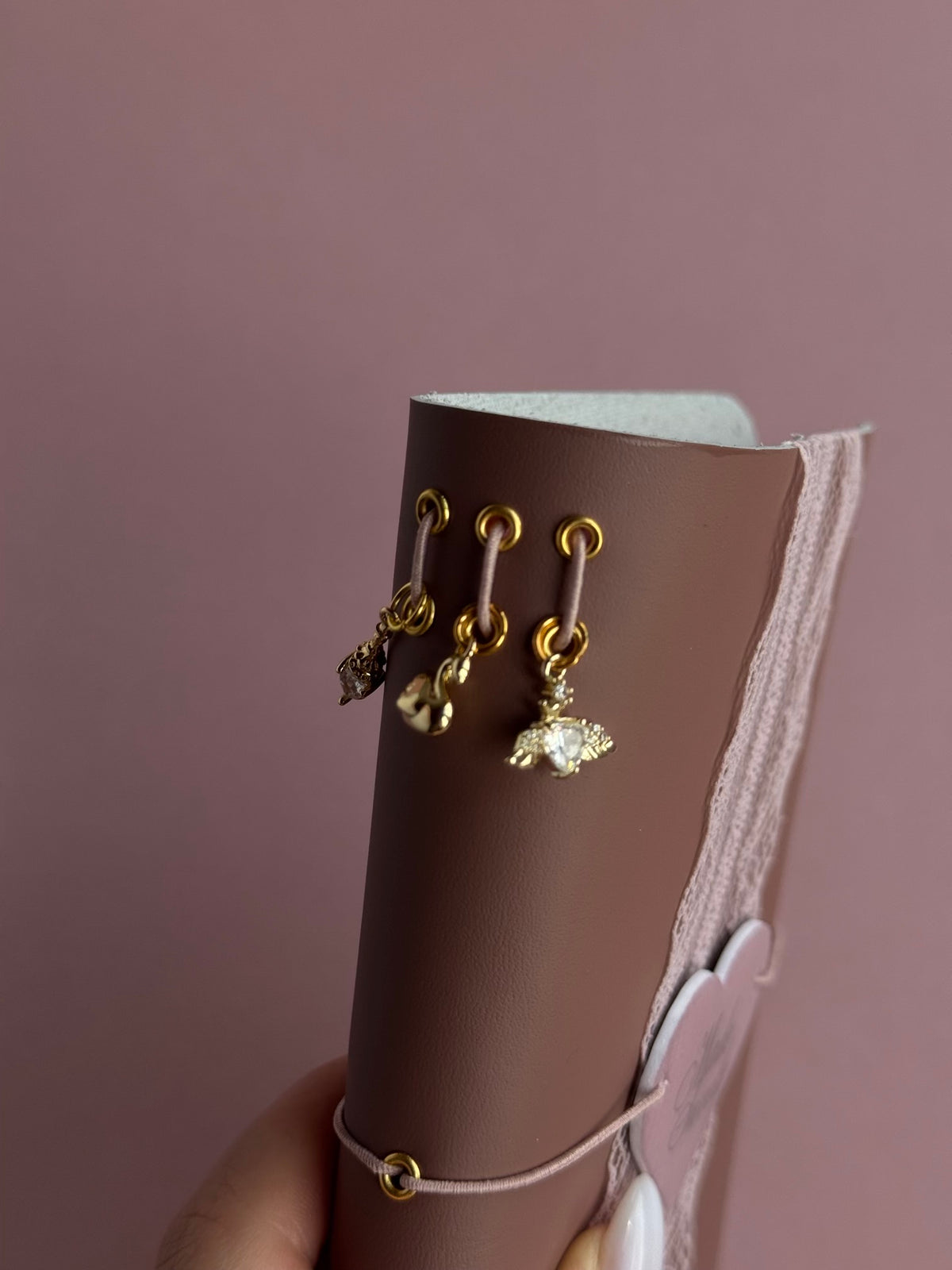 Made Sweetly Lace | A6 Cow Bifold Leather Journal