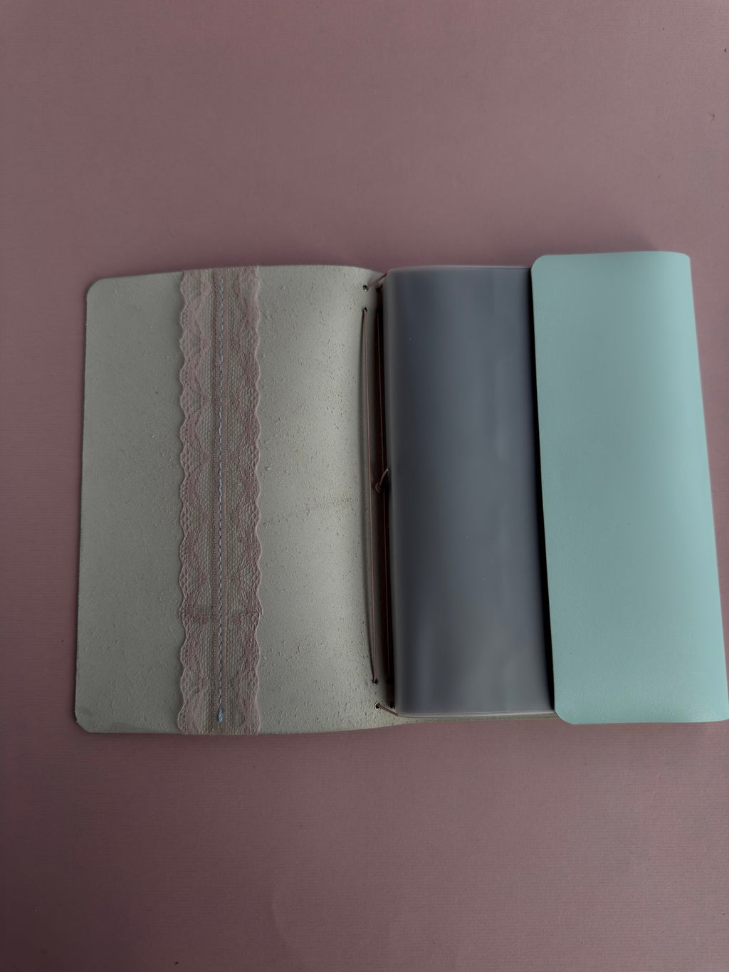 Blue Lacey | A5 Cow Trifold Leather Journal