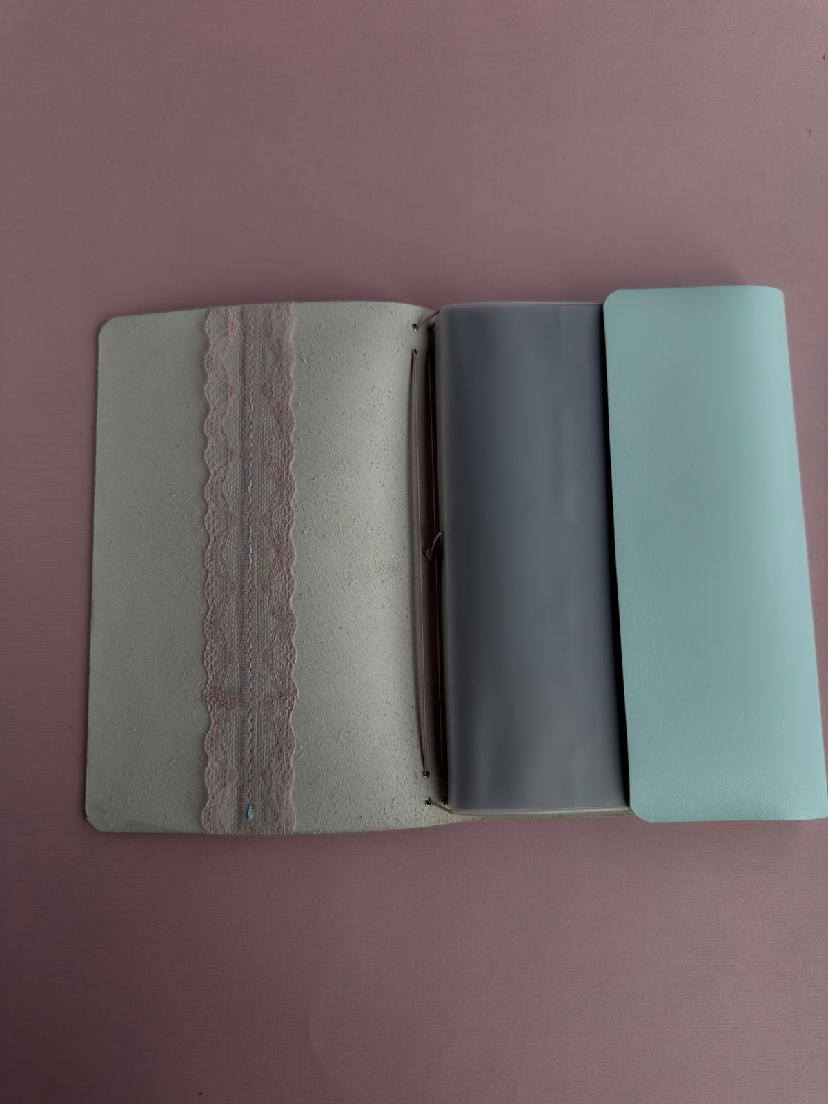 Blue Lacey | A5 Cow Trifold Leather Journal
