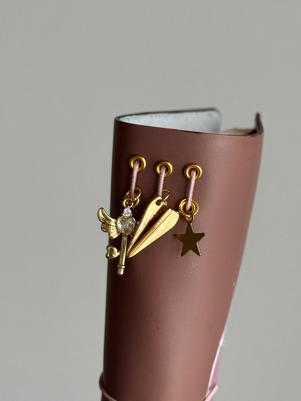 Dusty Pink Swan | A6 Bifold Cow Leather Journal