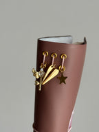Dusty Pink Swan | A6 Bifold Cow Leather Journal