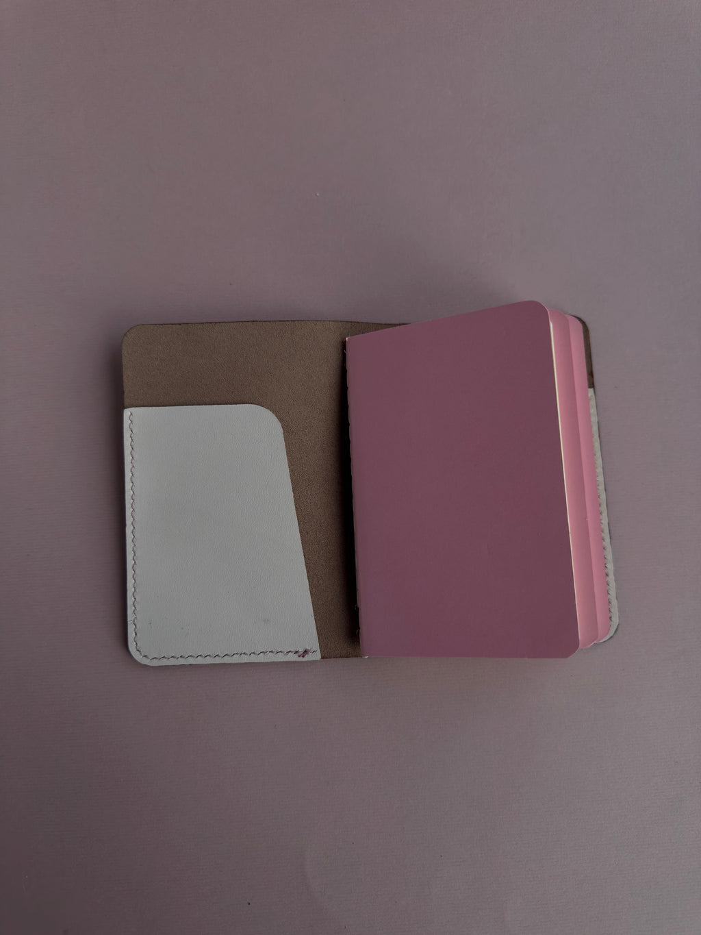 Blue Dotted | A6 Vegan Bifold Leather Journal