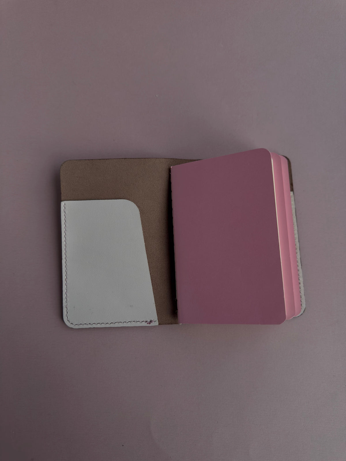 Blue Dotted | A6 Vegan Bifold Leather Journal