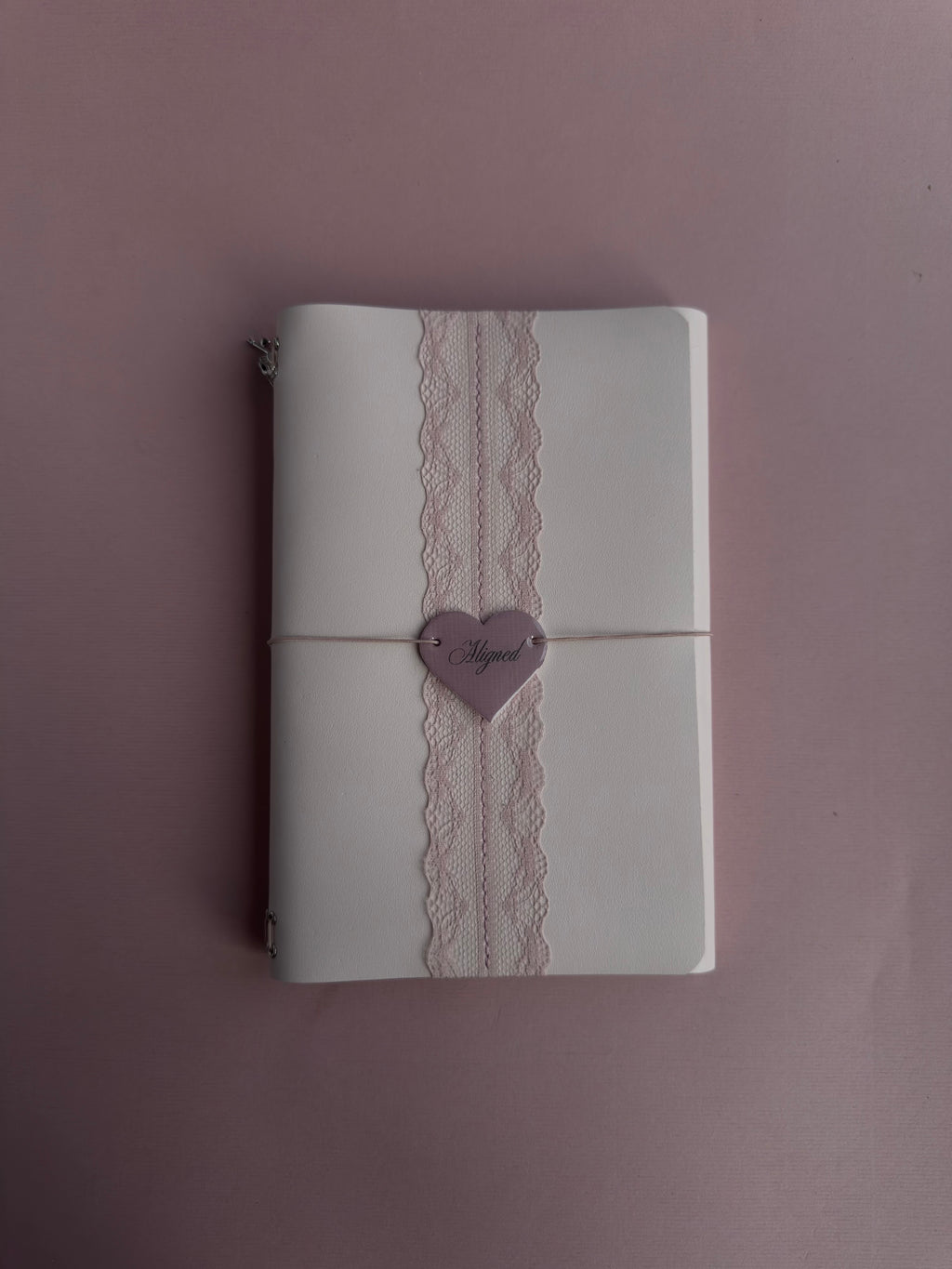 Pink Lacey | A5 Cow Trifold Leather Journal