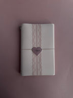 Pink Lacey | A5 Cow Trifold Leather Journal