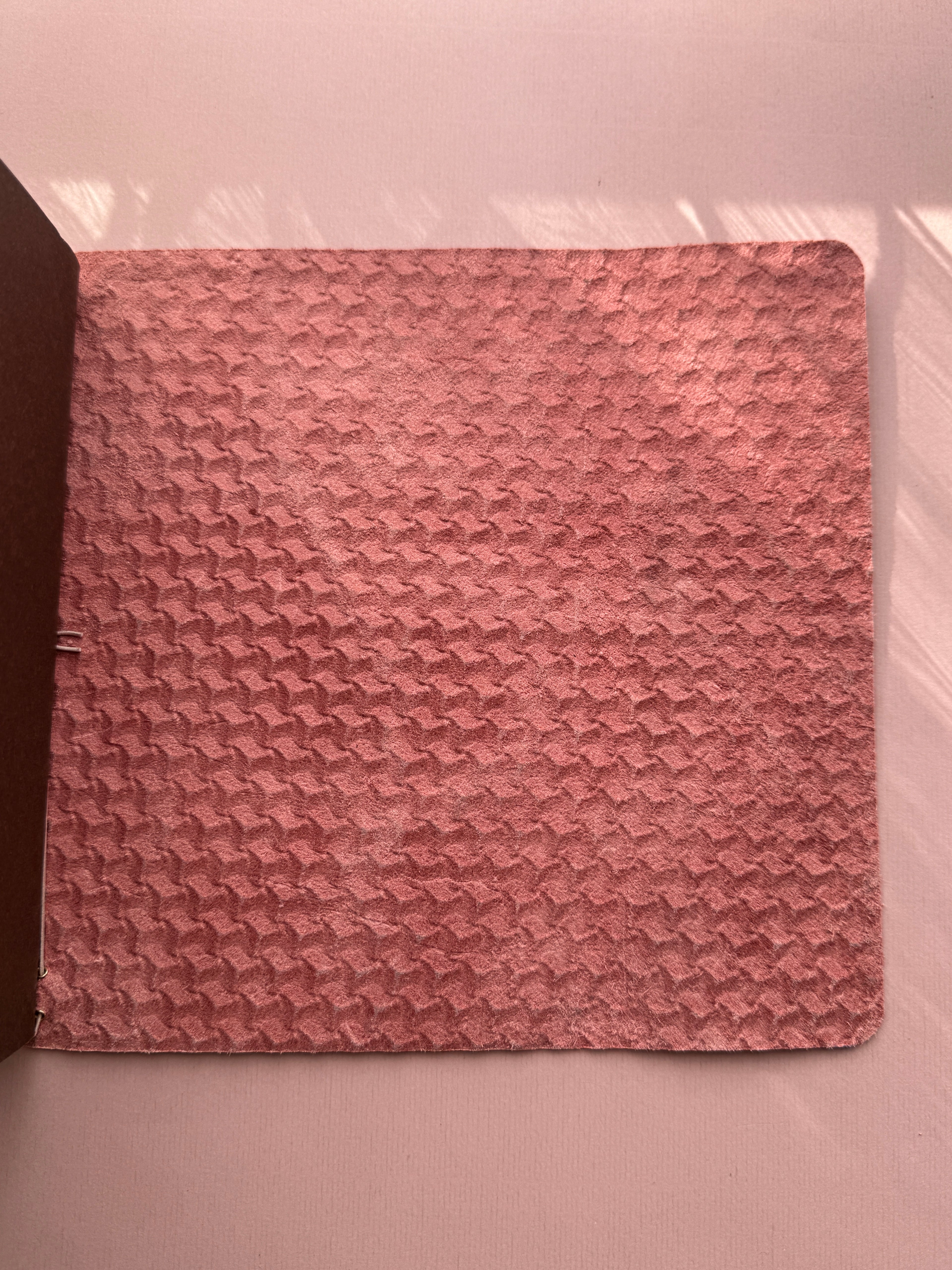 Bright Pink | A5 Trifold Cow Leather Journal
