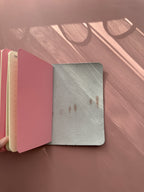 Dusty Pink Coated | A6 Bifold Cow Leather Journal