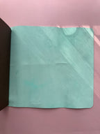 Turquoise | A5 Trifold Calf Leather Journal