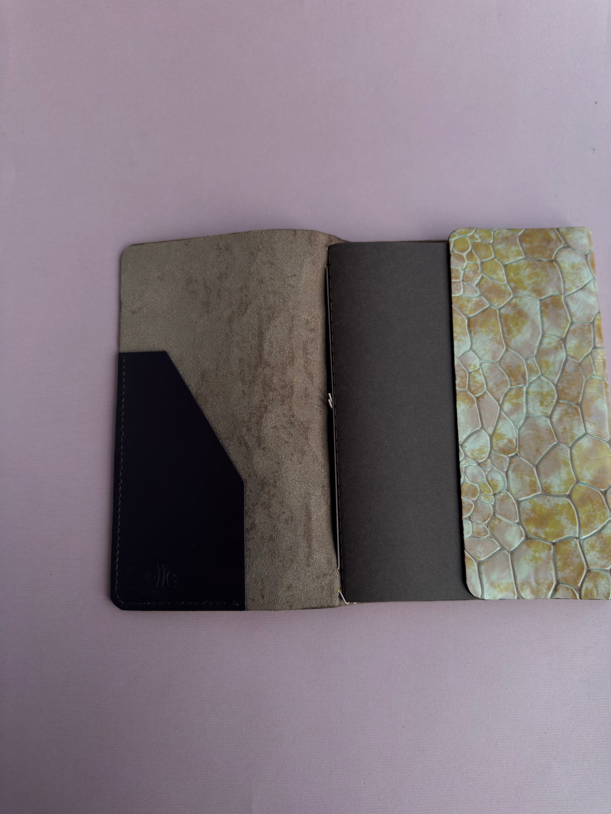 Rainbow | A5 Cow Trifold Leather Journal