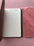 Bright Pink | A5 Trifold Cow Leather Journal