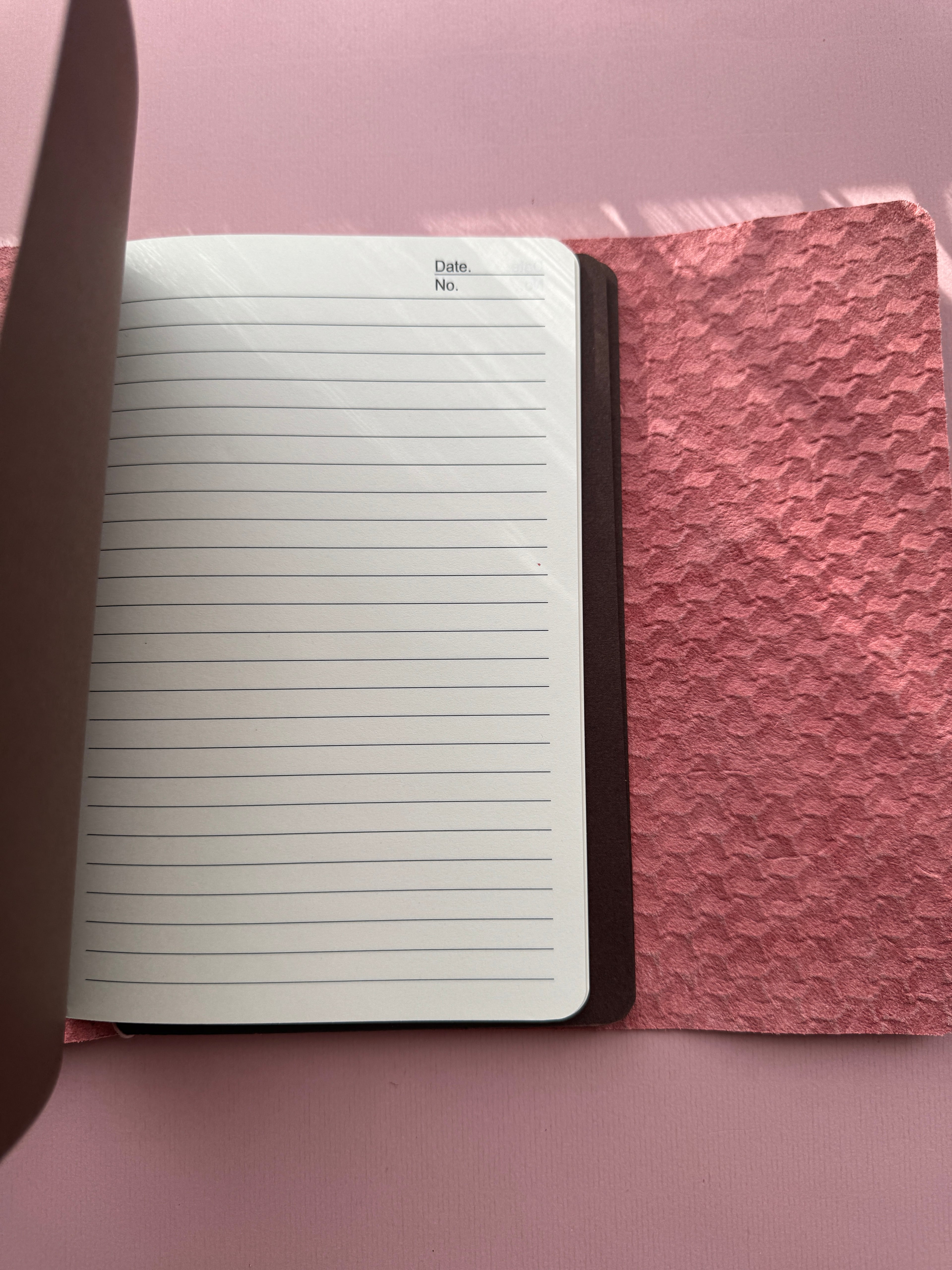 Bright Pink | A5 Trifold Cow Leather Journal