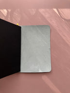 Dusty Pink Star Coated | A6 Bifold Cow Leather Journal