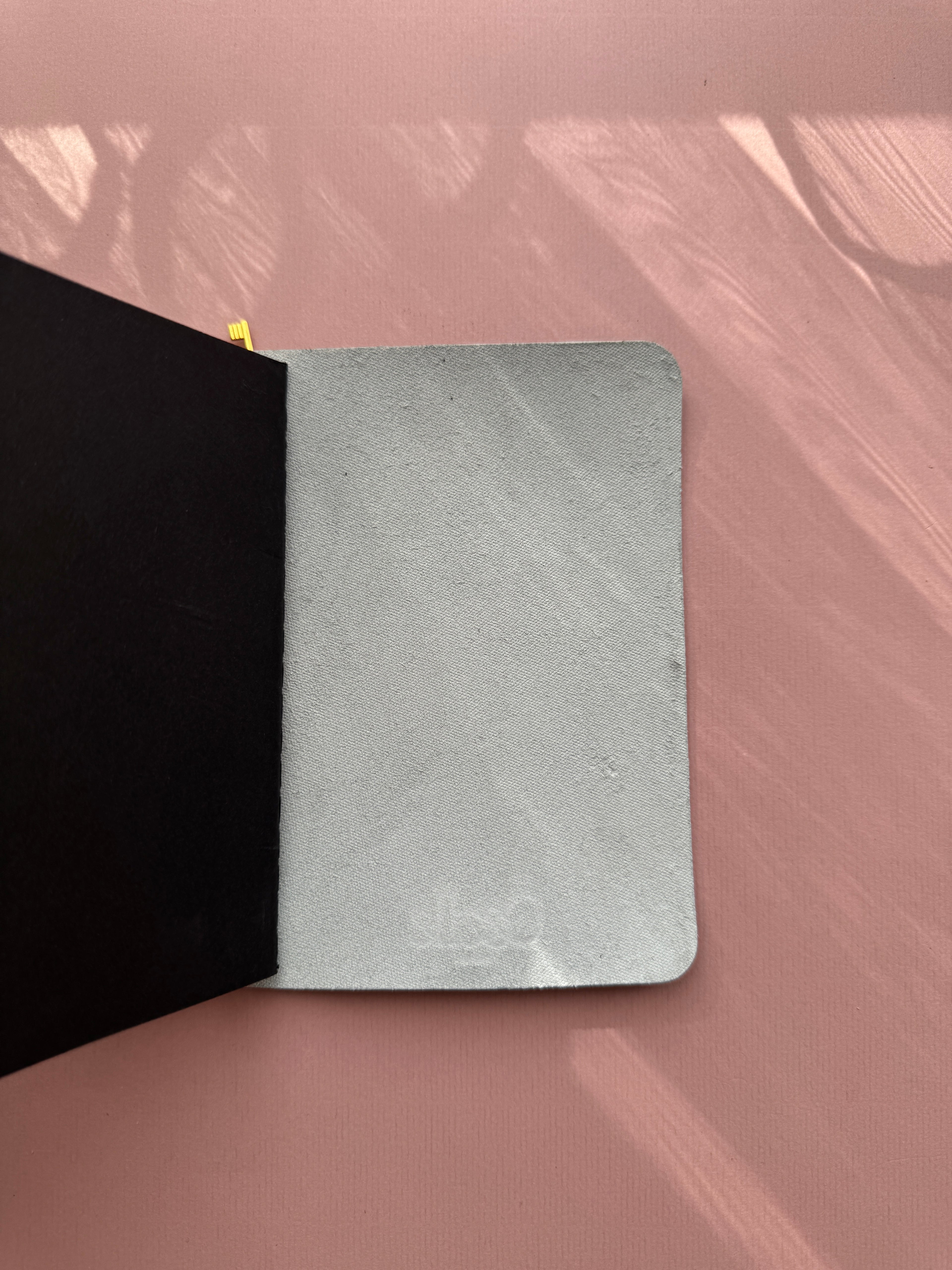 Dusty Pink Star Coated | A6 Bifold Cow Leather Journal