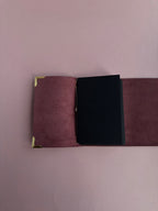 Charmed Magenta | A6 Cow Trifold Leather Journal