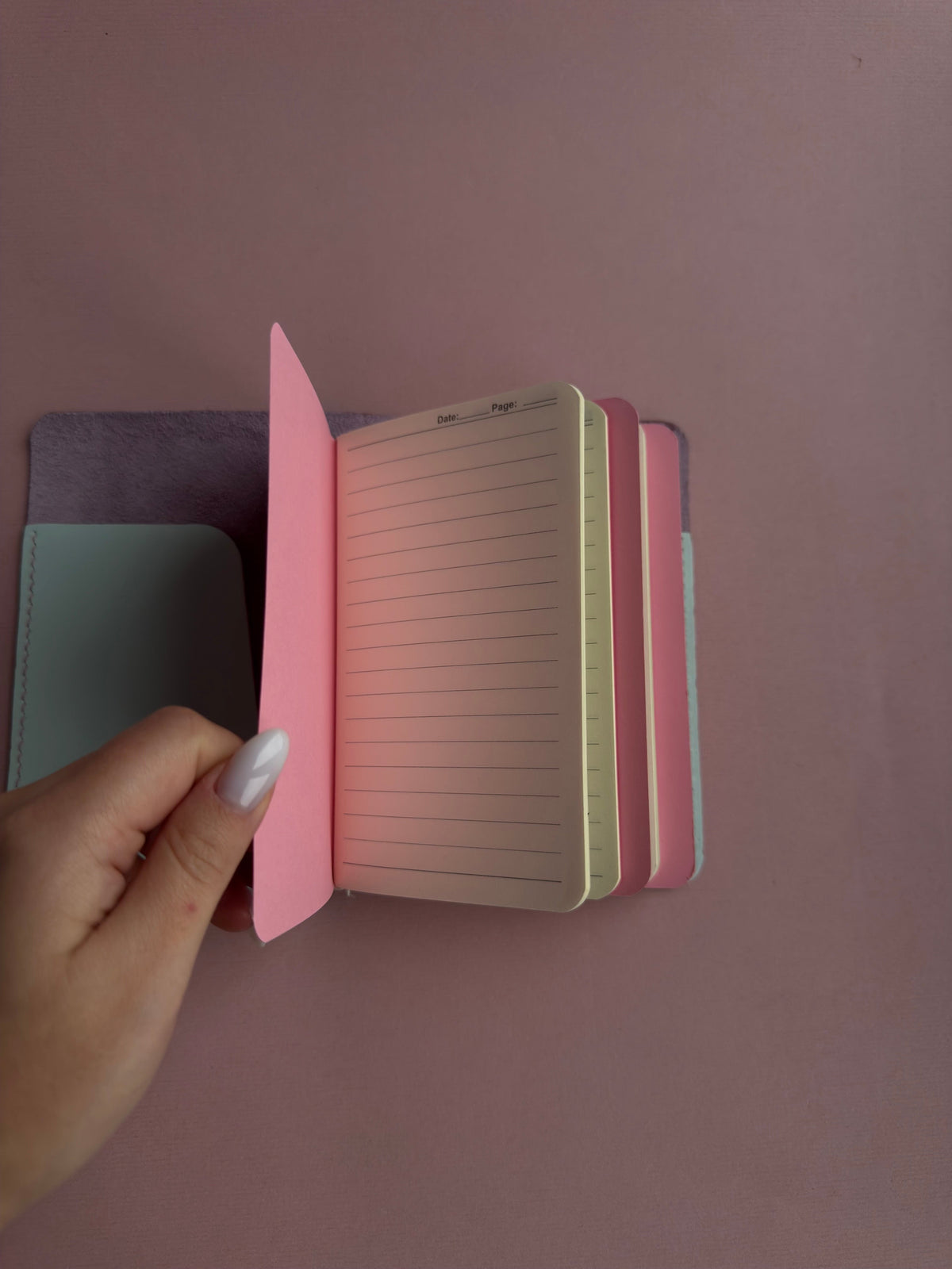 Cry Baby Lila Swan | A6 Bifold Cow Leather Journal