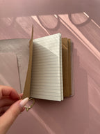 Light Pink | A6 Bifold Cow Leather Journal