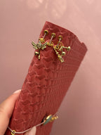 Bright Pink | A5 Trifold Cow Leather Journal