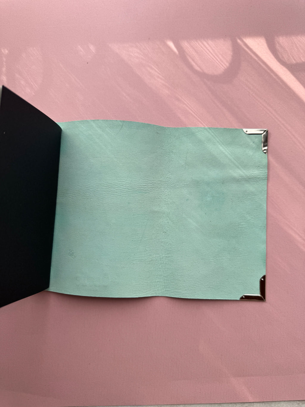 Turquoise | A6 Trifold Calf Leather Journal