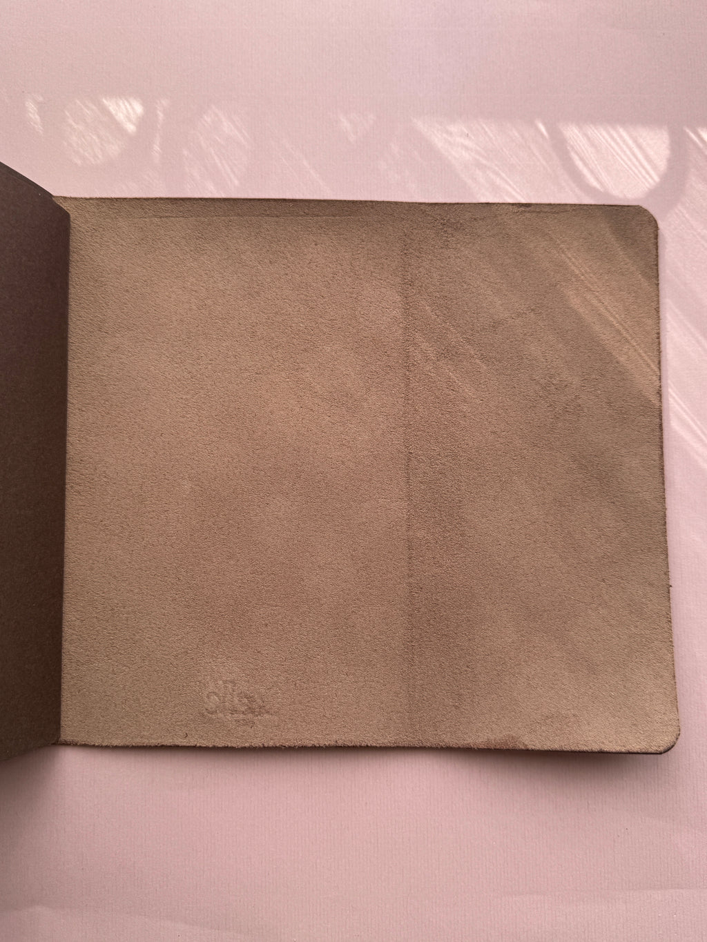 Dotted Dusty Pink | A5 Trifold Vegan Leather Journal