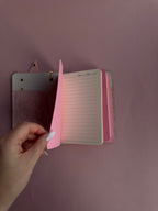 Blue Gold Star Charm | A6 Cow Bifold Leather Journal
