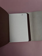 Pink Lacey | A5 Cow Trifold Leather Journal