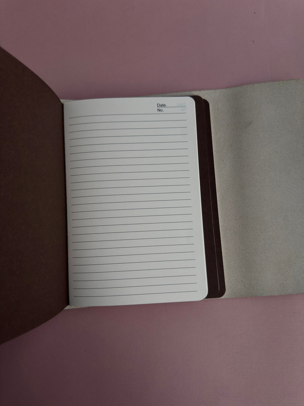 Pink Lacey | A5 Cow Trifold Leather Journal