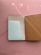 Blue Swans | A6 Bifold Cow Leather Journal