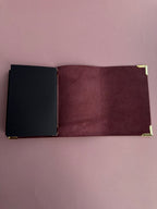Charmed Magenta | A6 Cow Trifold Leather Journal