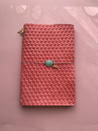 Bright Pink | A5 Trifold Cow Leather Journal