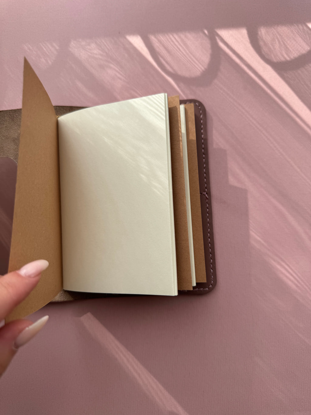 Rainbow | A6 Bifold Cow Leather Journal