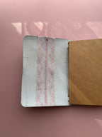 Dusty Pink Lace | A6 Bifold Cow Leather Journal