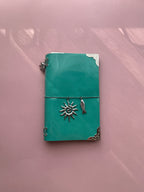Turquoise | A6 Trifold Calf Leather Journal