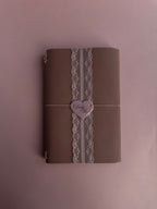 Magenta Lacey | A5 Cow Trifold Leather Journal
