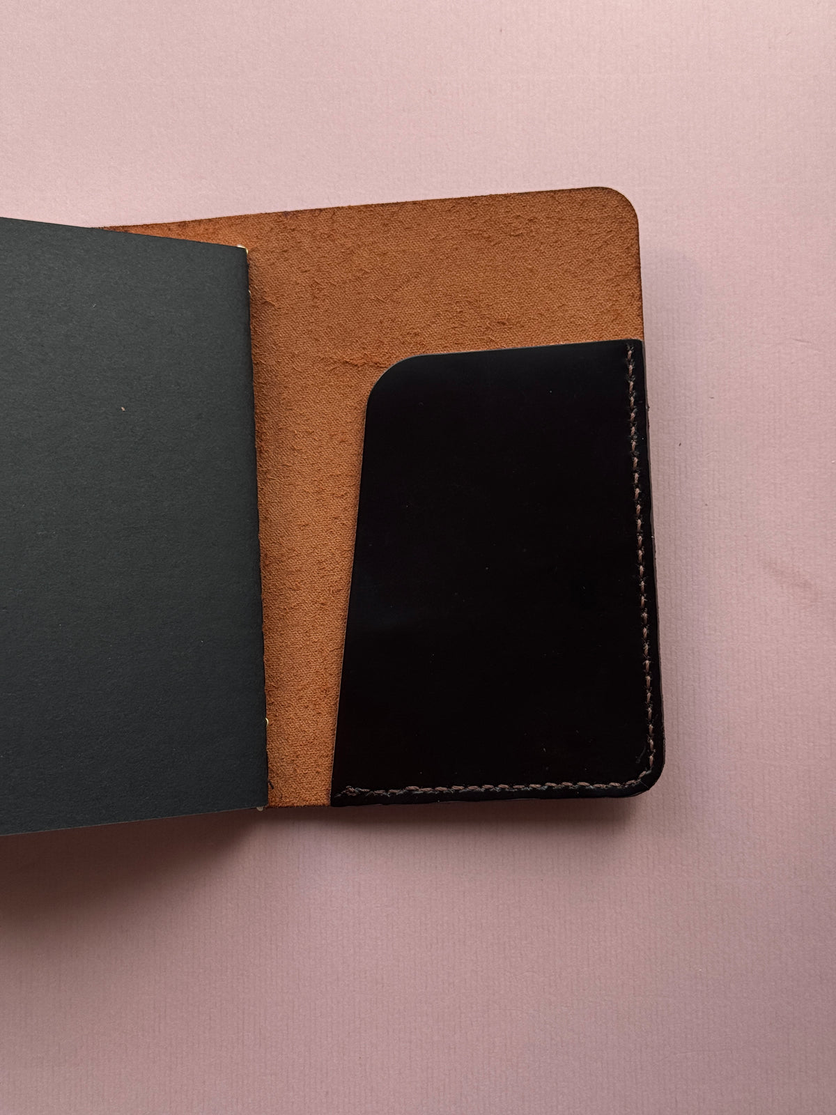Rose Stitch | A6 Cow Bifold Leather Journal