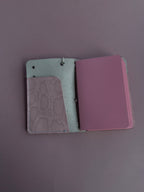 Blue Silver Star Charm | A6 Cow Bifold Leather Journal
