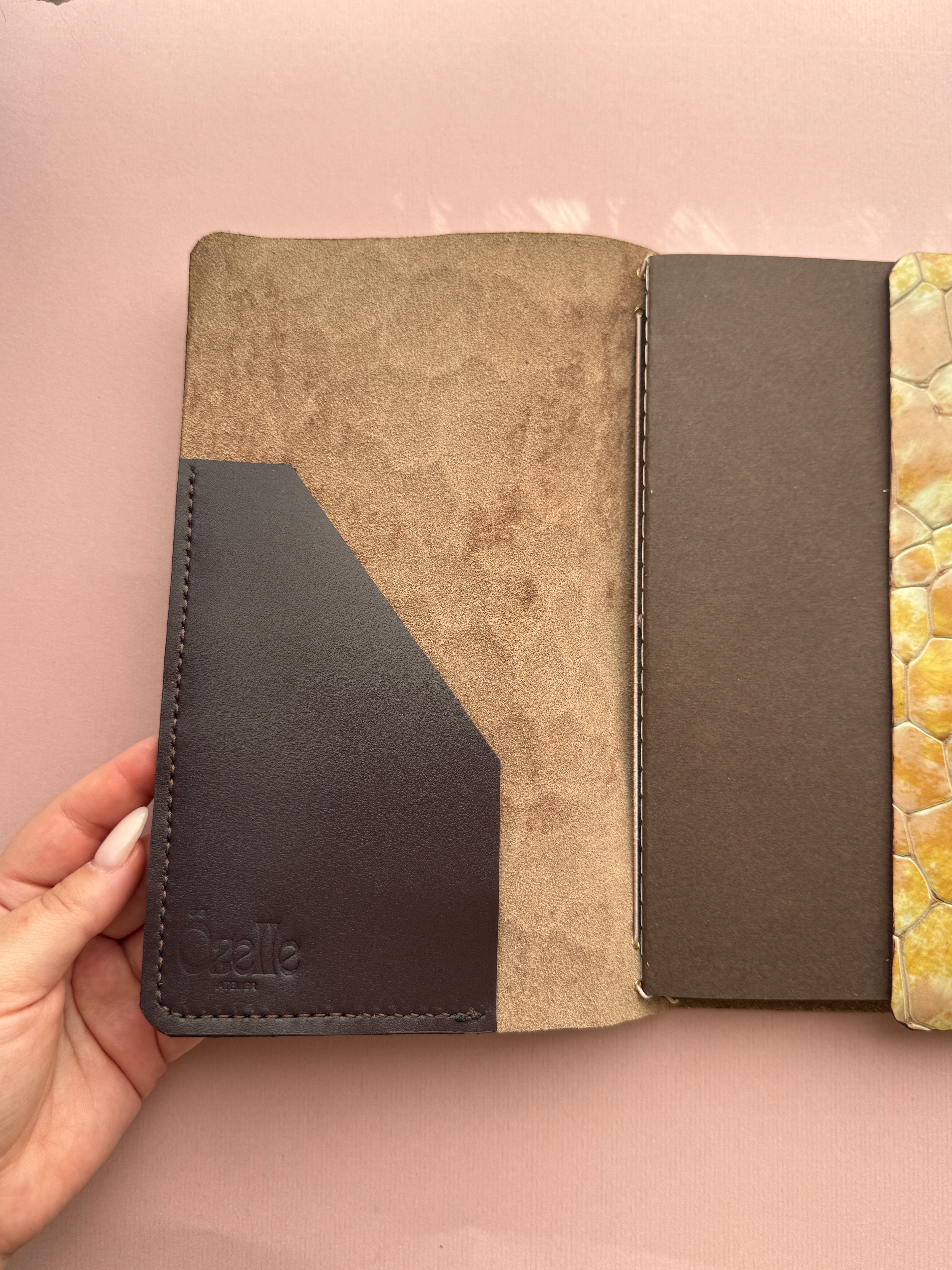 Rainbow | A5 Trifold Cow Leather Journal