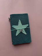 Dark Blue | A6 Bifold Stingray Leather Journal