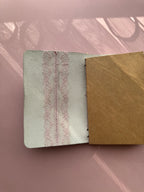 Light Blue Lace | A6 Bifold Cow Leather Journal