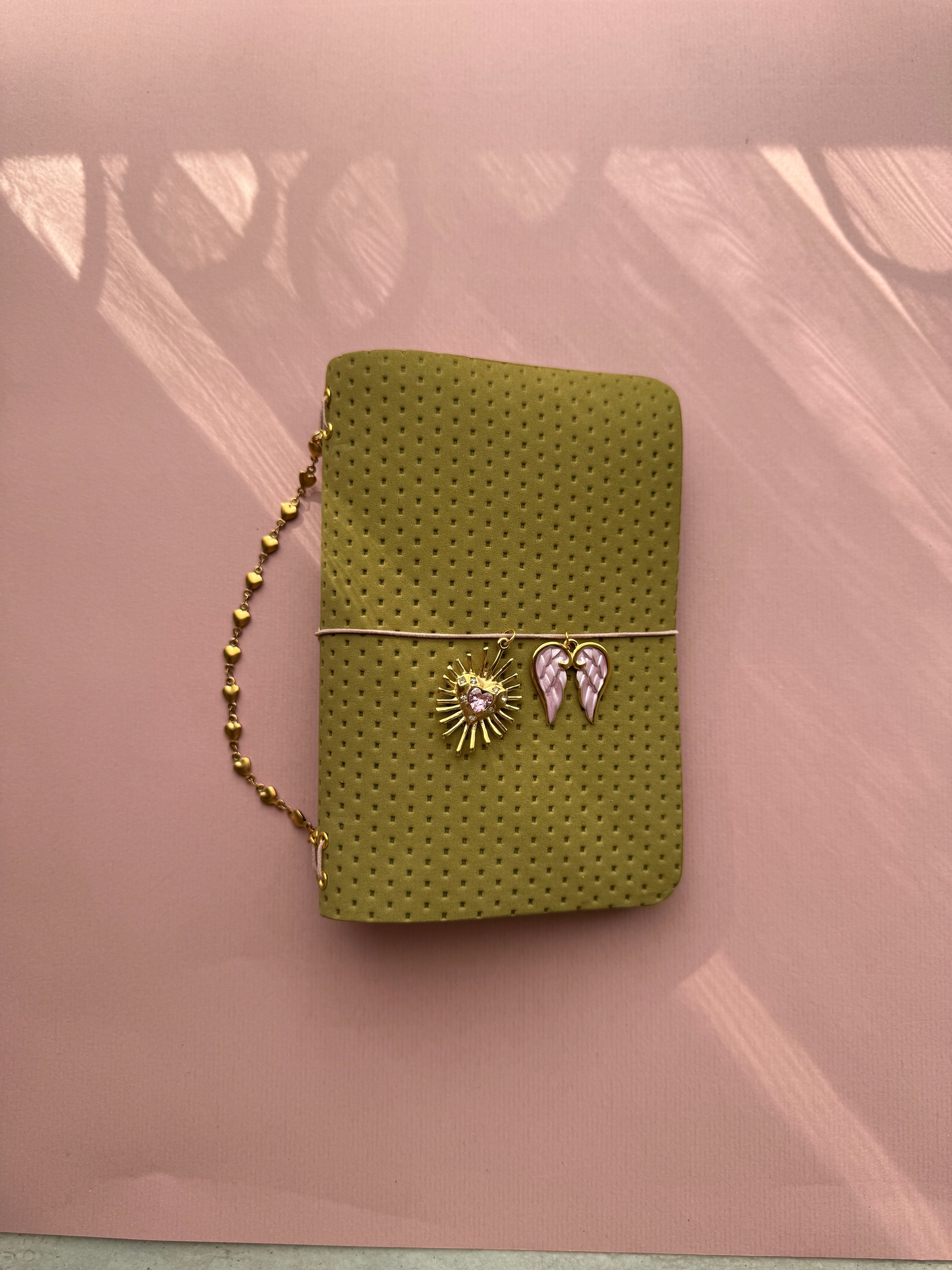 Green | A6 Bifold Cow Leather Journal