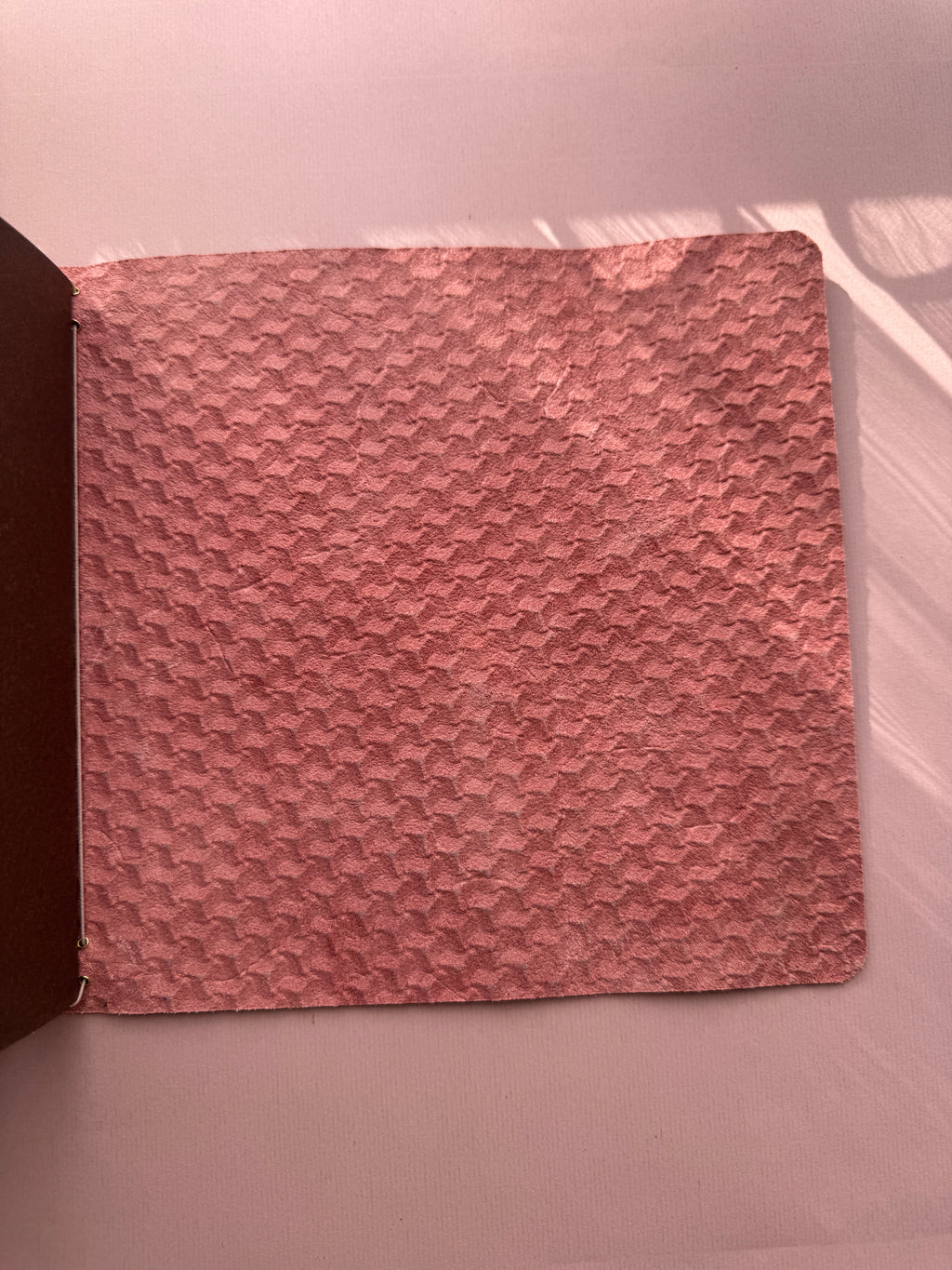 Bright Pink | A5 Trifold Cow Leather Journal