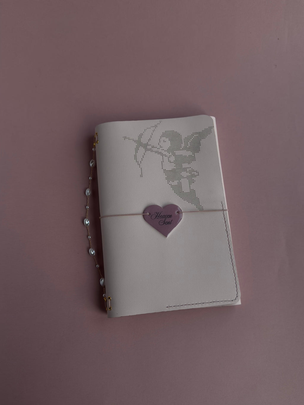 Angel | A5 Cow Trifold Leather Journal