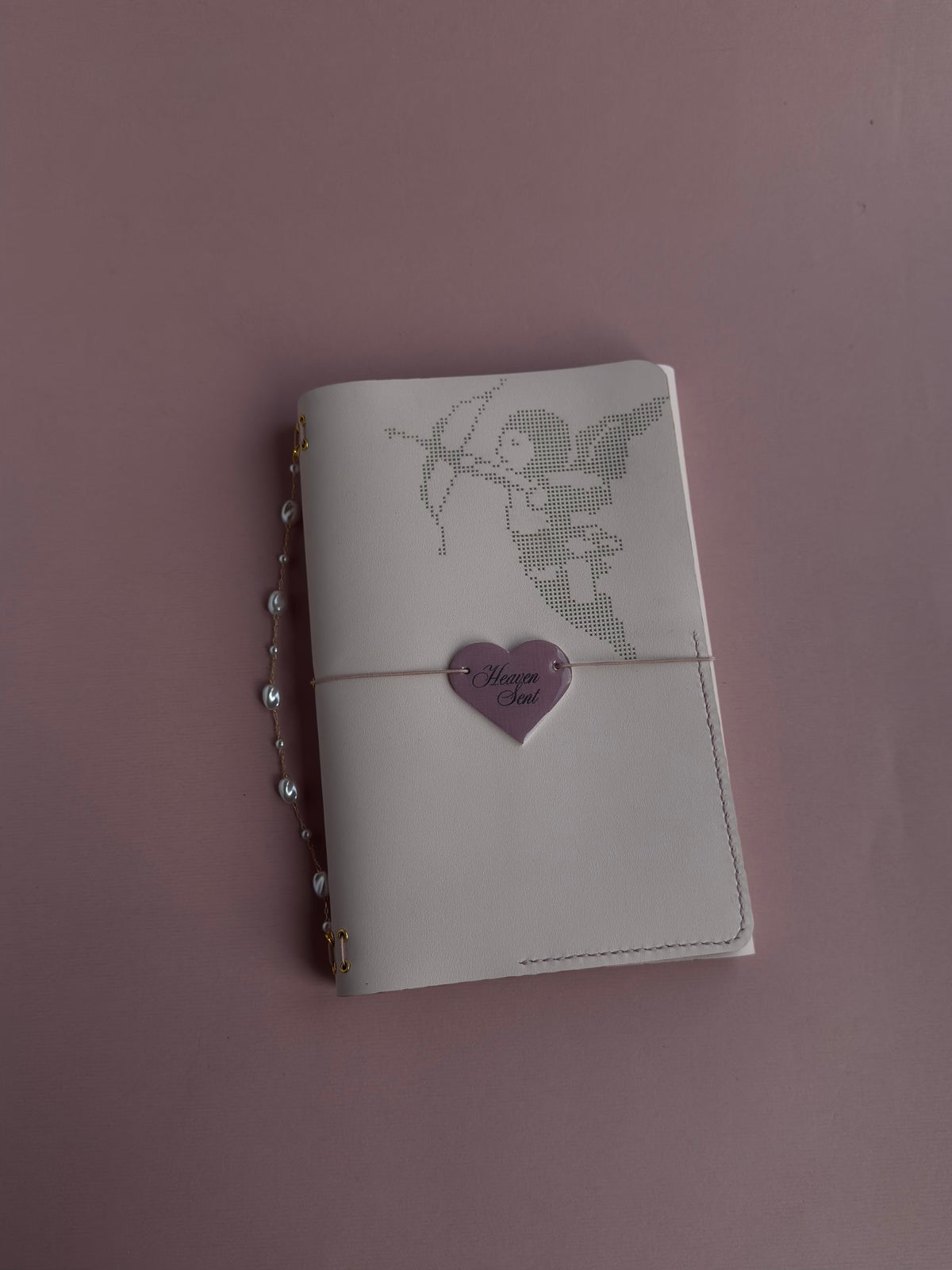 Angel | A5 Cow Trifold Leather Journal