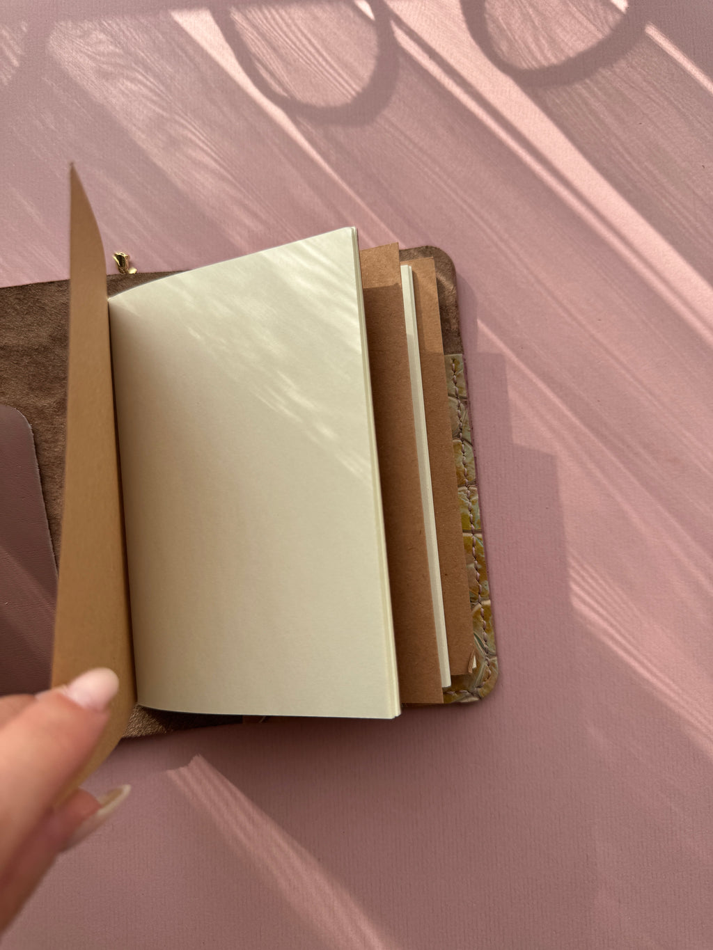 Rainbow | A6 Bifold Cow Leather Journal