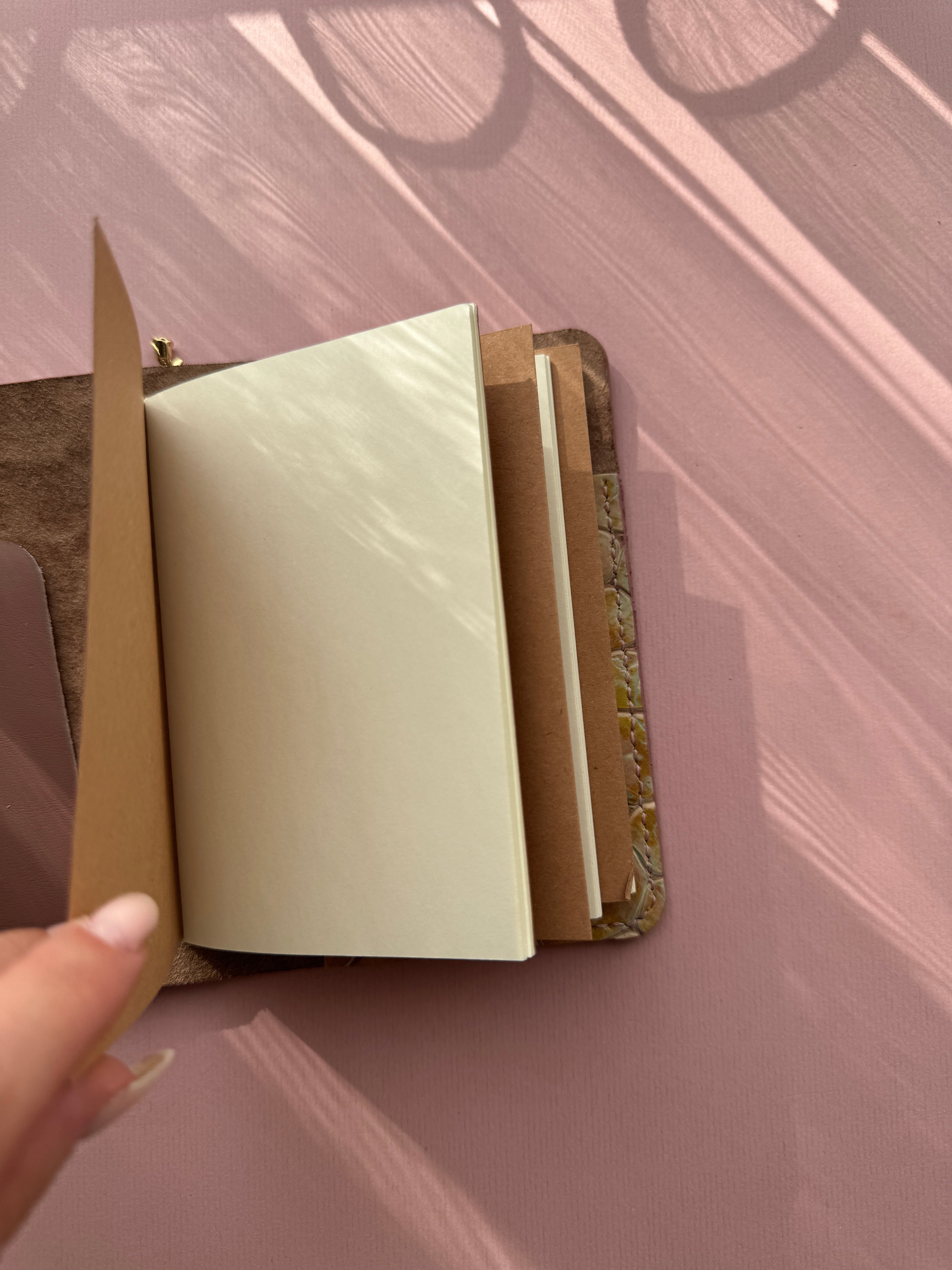 Rainbow | A6 Bifold Cow Leather Journal